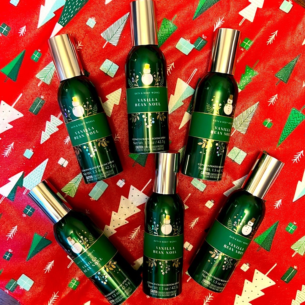 Bundle of 6 vanilla Bean Noel room sprays